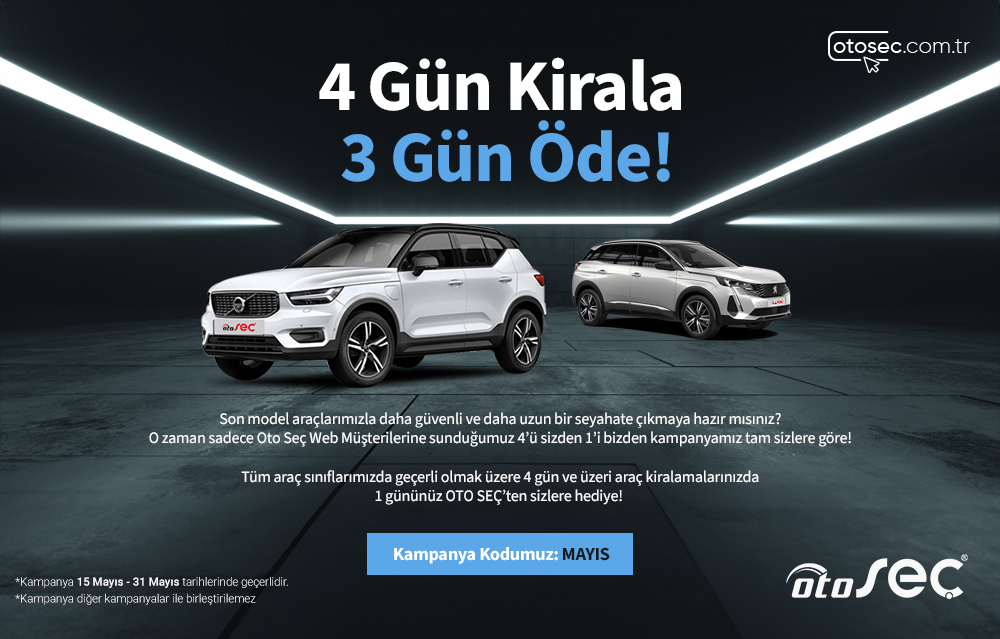 4 Gün Kirala 3 Gün Öde
