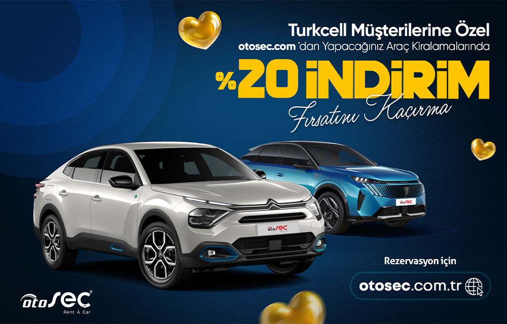 Turkcell’lilere Özel! %20 İndirim Fırsatı!